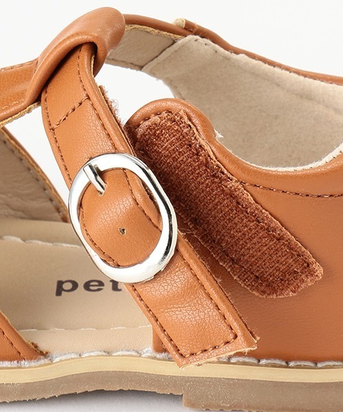 petit main（プティマイン）の「ハートサンダル（スニーカー・キッズ・オフホワイト/シルバー/キャメル・14cm/17cm/16cm/15cm/13cm）」の8枚目の写真