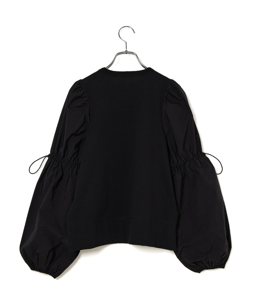 ADAM ET ROPE'（アダムエロペ）の「【サステナブル】スリーブコンシャスプルオーバー（Tシャツ/カットソー・レディース・ブラック/ホワイト・FREE）」の16枚目の写真