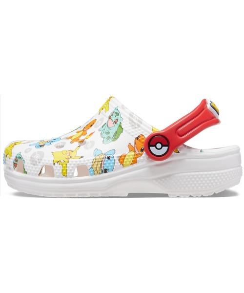 crocs（クロックス）の「クロックス キッズ クラシック ポケモン クロッグ / crocs Kids' Classic Pokemon Clog（サンダル・キッズ・ホワイト・18cm/18.5cm/19cm/19.5cm/20cm/21cm）」の2枚目の写真