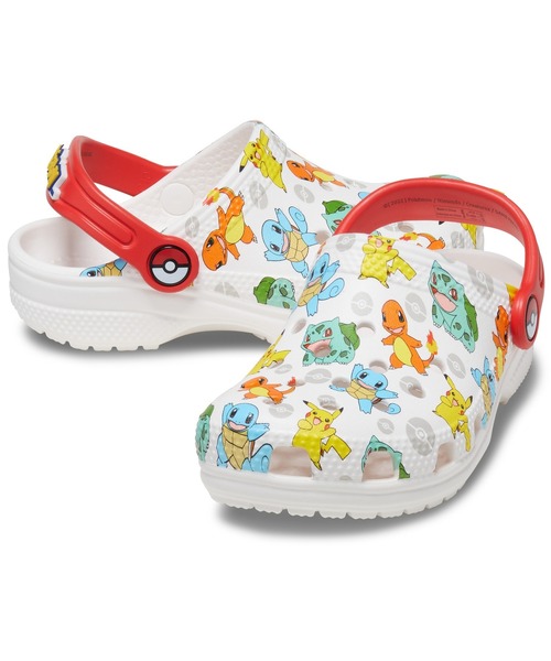 crocs（クロックス）の「クロックス キッズ クラシック ポケモン クロッグ / crocs Kids' Classic Pokemon Clog（サンダル・キッズ・ホワイト・18cm/18.5cm/19cm/19.5cm/20cm/21cm）」の3枚目の写真