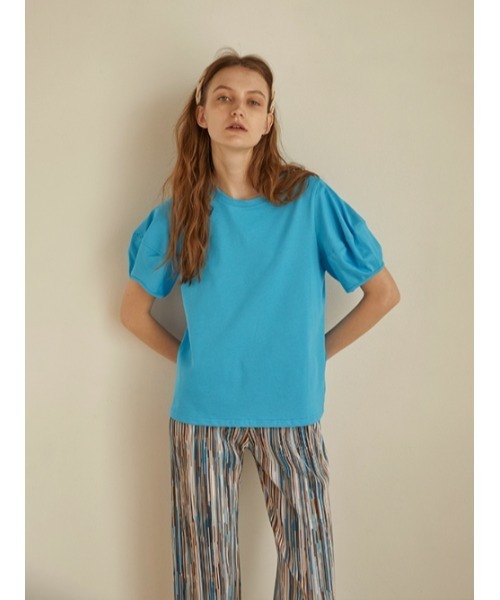 AMAIL（アマイル）の「Bonpon tops（Tシャツ/カットソー・レディース・ピンク/ブルー・FREE）」の3枚目の写真