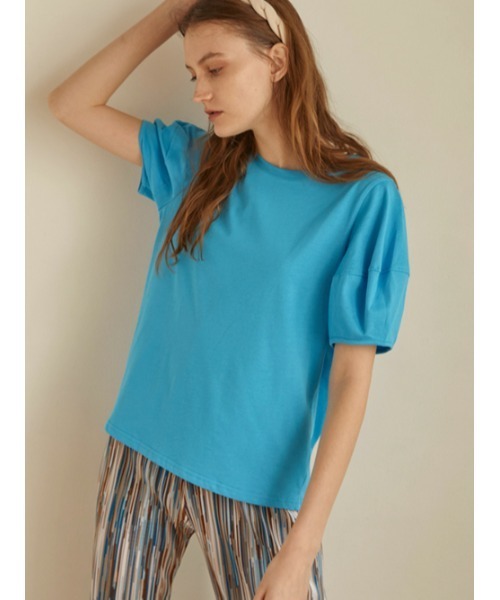 AMAIL（アマイル）の「Bonpon tops（Tシャツ/カットソー・レディース・ピンク/ブルー・FREE）」の4枚目の写真