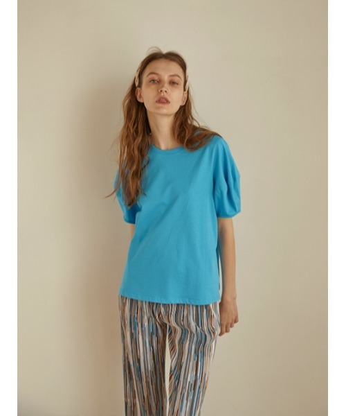 AMAIL（アマイル）の「Bonpon tops（Tシャツ/カットソー・レディース・ピンク/ブルー・FREE）」の5枚目の写真