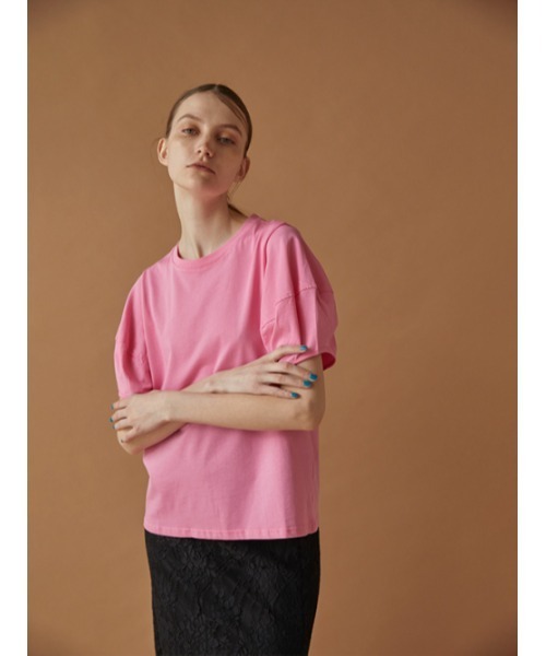 AMAIL（アマイル）の「Bonpon tops（Tシャツ/カットソー・レディース・ピンク/ブルー・FREE）」の7枚目の写真