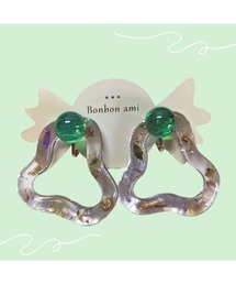 【hazeleyes】大ぶりころころイヤリング(Bonbonami ボンボンアミ)(MA)