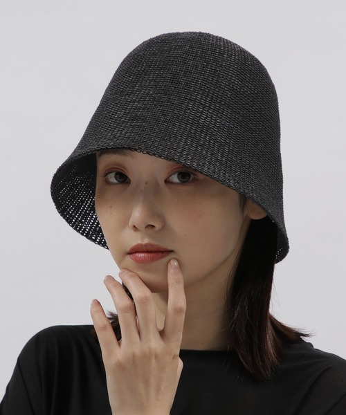 LAKOLE（ラコレ）の「ペーパーサーモベルハット / 176079（ハット・レディース・ブラウン/ブラック/アイボリー・FREE）」の2枚目の写真