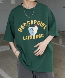 【RED CAP GIRL】バックプリント / フロントプリント ビッグシルエット半袖Tシャツ カットソー ユニセックス