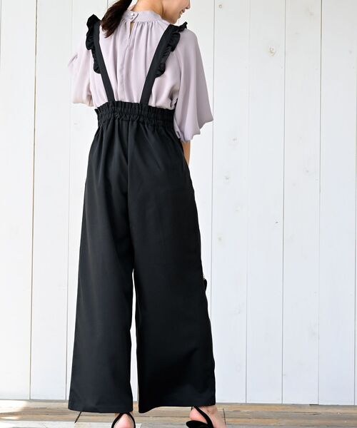 rps(アールピーエス)の「共サスフリルワイドパンツ(その他パンツ・レディース・ネイビー/ブラック・フリー)」の5枚目の写真