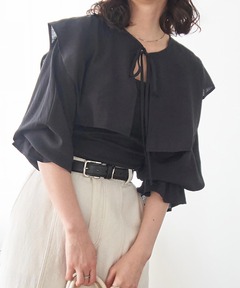 一度着用【アメリヴィンテージ】コットンシルクホルタートップ⭐︎ブラック 一度着用【アメリヴィンテージ】コットンシルクホルタートップ