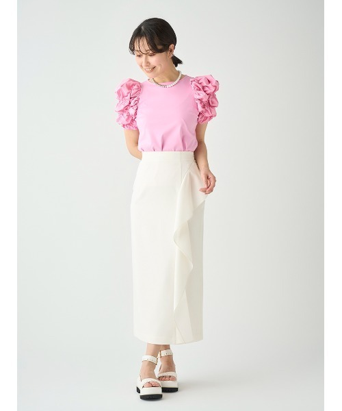 CELFORD（セルフォード）の「シャーリングスリーブカットソー（T