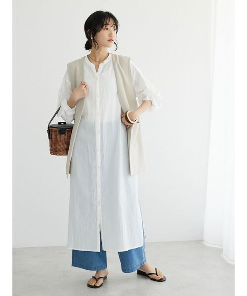 CRAFT STANDARD BOUTIQUE（クラフトスタンダードブティック）の「ライトデニム2WAYサロペットパンツ（デニムパンツ・レディース・ダークインディゴブルー/ライトインディゴブルー・S/M/L）」の12枚目の写真