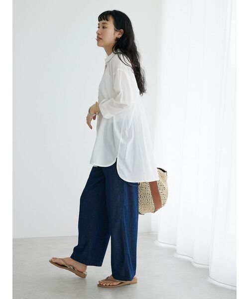 CRAFT STANDARD BOUTIQUE（クラフトスタンダードブティック）の「ライトデニム2WAYサロペットパンツ（デニムパンツ・レディース・ダークインディゴブルー/ライトインディゴブルー・S/M/L）」の22枚目の写真