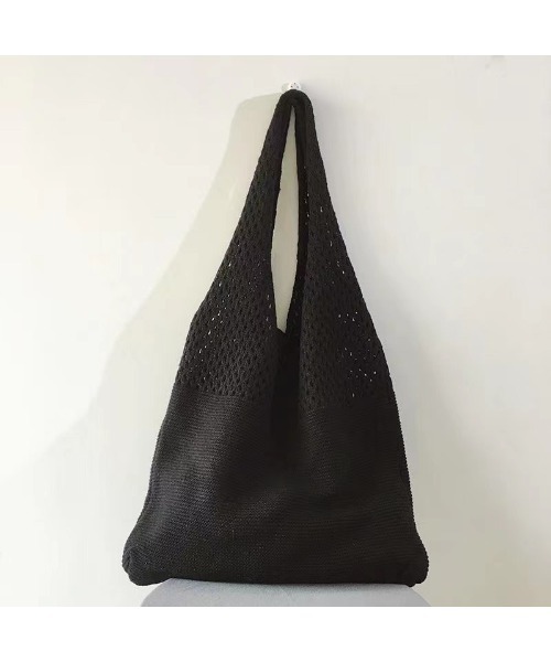 CORNERS（コーナーズ）の「メッシュ編みショルダーバッグ（ショルダーバッグ・レディース・アイボリー/ベージュ/ブラック/ブルー/ブラウン/マスタード/カーキ/パープル・FREE）」の9枚目の写真