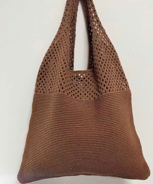 CORNERS（コーナーズ）の「メッシュ編みショルダーバッグ（ショルダーバッグ・レディース・アイボリー/ベージュ/ブラック/ブルー/ブラウン/マスタード/カーキ/パープル・FREE）」の11枚目の写真