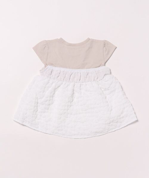 petit main（プティマイン）の「ぽこぽこキャミドッキングT（Tシャツ/カットソー・キッズ・ブラック/オフホワイト/ライトグリーン・110cm/100cm/120cm/90cm/130cm/80ｃｍ）」の9枚目の写真