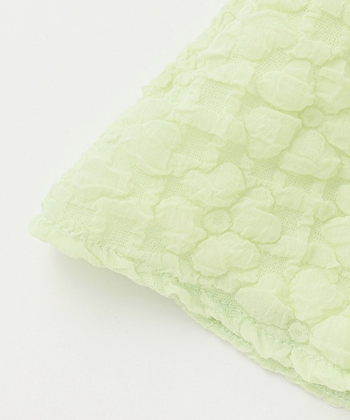 petit main（プティマイン）の「ぽこぽこキャミドッキングT（Tシャツ/カットソー・キッズ・ブラック/オフホワイト/ライトグリーン・110cm/100cm/120cm/90cm/130cm/80ｃｍ）」の5枚目の写真