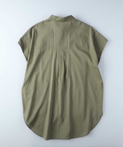 BACK NUMBER（バックナンバー）の「【BACK NUMBER】フレンチスリーブチュニック（チュニック・レディース・オレンジ/カーキブラウン/ネイビー・L/M）」の18枚目の写真