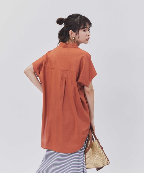 BACK NUMBER（バックナンバー）の「【BACK NUMBER】フレンチスリーブチュニック（チュニック・レディース・オレンジ/カーキブラウン/ネイビー・L/M）」の13枚目の写真