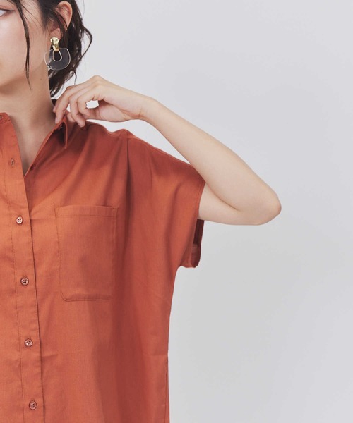 BACK NUMBER（バックナンバー）の「【BACK NUMBER】フレンチスリーブチュニック（チュニック・レディース・オレンジ/カーキブラウン/ネイビー・L/M）」の14枚目の写真