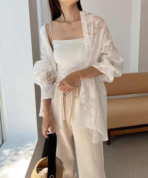 one after another NICE CLAUP（ワンアフターアナザーナイスクラップ）の「スウェットラインパンツ（スウェットパンツ・レディース・ラベンダー/アイボリー/杢グレー・FREE）」の5枚目の写真