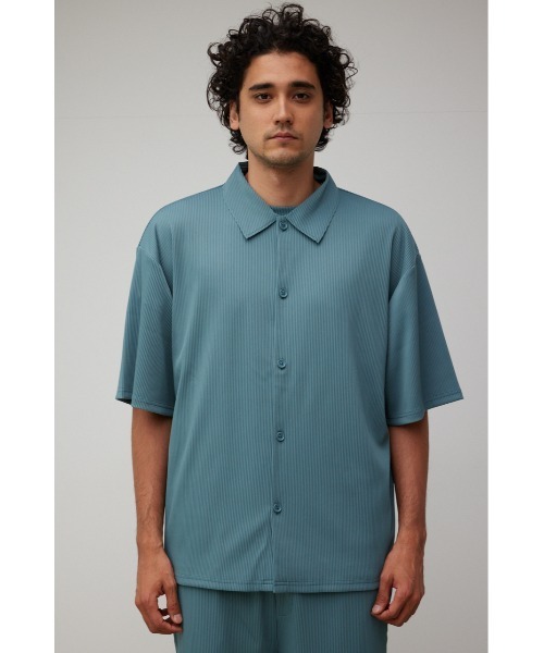 AZUL by moussy(アズールバイマウジー)の「リップルリラックスシャツ(シャツ/ブラウス・メンズ・ブラック/ライトブルー/ライトグレー・FREE)」の13枚目の写真