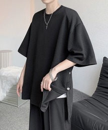 FVLMEN | 【FVLMEN】side slit button halfsleeve tee/サイド スリット ボタン ハーフスリーブ T(Tシャツ/カットソー)