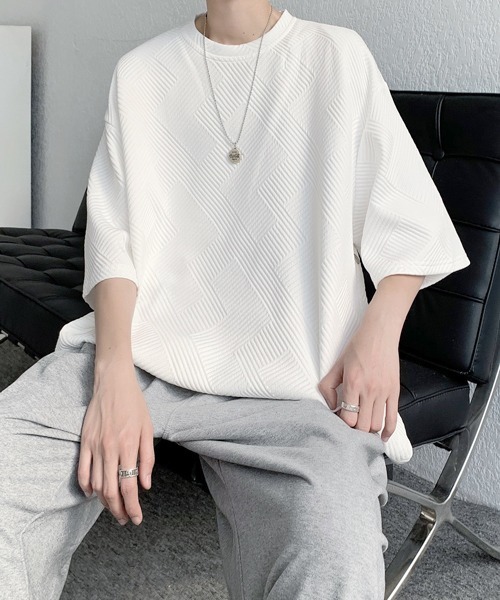 FVLMEN(フルメン)の「【FVLMEN】side slit button halfsleeve tee/サイド スリット ボタン ハーフスリーブ T(Tシャツ/カットソー・メンズ・ホワイト/ブラック/グレー・MEDIUM/LARGE/X-LARGE)」の12枚目の写真