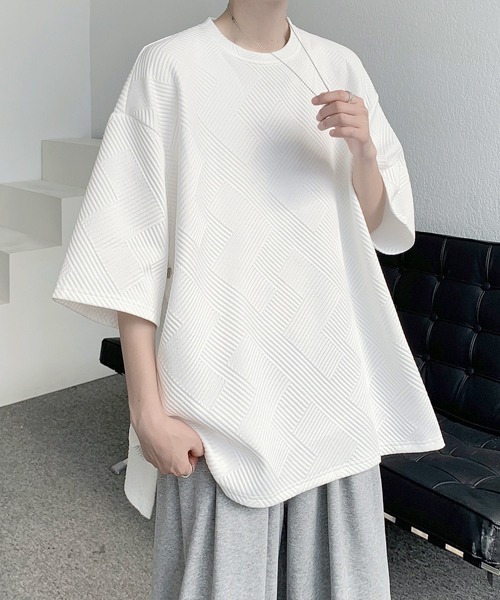 FVLMEN(フルメン)の「【FVLMEN】side slit button halfsleeve tee/サイド スリット ボタン ハーフスリーブ T(Tシャツ/カットソー・メンズ・ホワイト/ブラック/グレー・MEDIUM/LARGE/X-LARGE)」の22枚目の写真