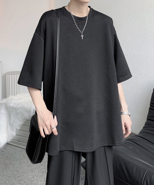 FVLMEN(フルメン)の「【FVLMEN】side slit button halfsleeve tee/サイド スリット ボタン ハーフスリーブ T(Tシャツ/カットソー・メンズ・ホワイト/ブラック/グレー・MEDIUM/LARGE/X-LARGE)」の5枚目の写真