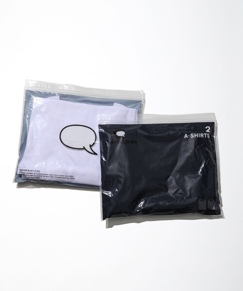 CAHLUMN（カウラム）の「CAHLUMN/カウラム 2-Pack A-Shirt/2パック シャツ（タンクトップ・メンズ・ホワイト/ネイビー・SMALL/LARGE/MEDIUM）」の4枚目の写真