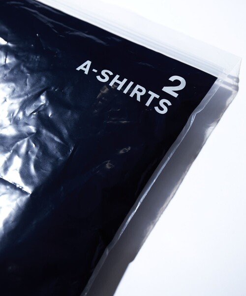 CAHLUMN（カウラム）の「CAHLUMN/カウラム 2-Pack A-Shirt/2パック シャツ（タンクトップ・メンズ・ホワイト/ネイビー・SMALL/LARGE/MEDIUM）」の9枚目の写真