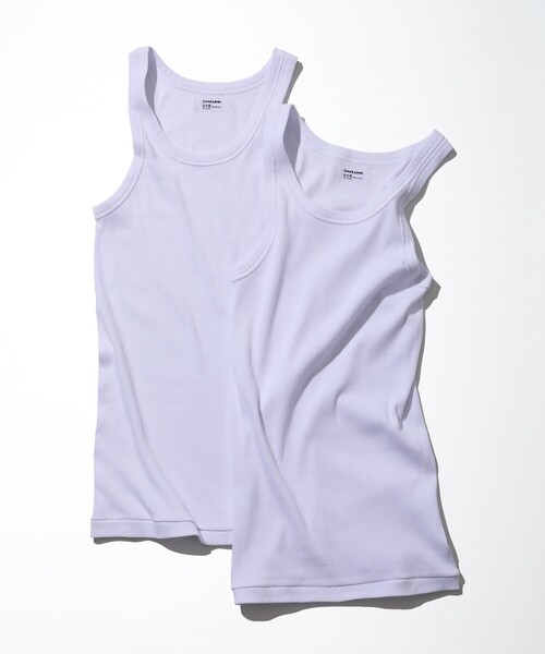 CAHLUMN（カウラム）の「CAHLUMN/カウラム 2-Pack A-Shirt/2パック シャツ（タンクトップ・メンズ・ホワイト/ネイビー・SMALL/LARGE/MEDIUM）」の16枚目の写真