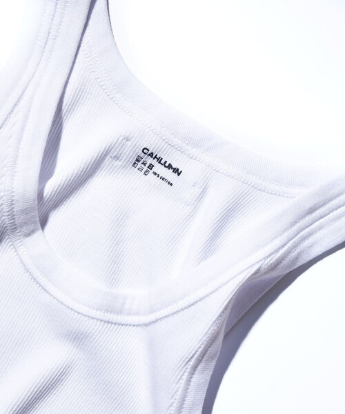 CAHLUMN（カウラム）の「CAHLUMN/カウラム 2-Pack A-Shirt/2パック シャツ（タンクトップ・メンズ・ホワイト/ネイビー・SMALL/LARGE/MEDIUM）」の19枚目の写真
