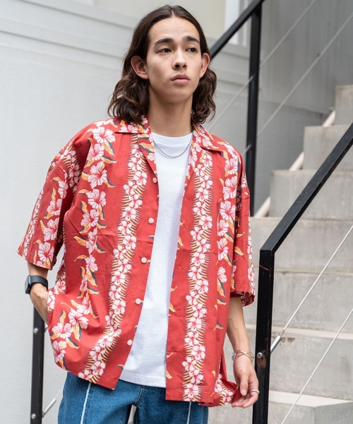 WEGO(ウィゴー)の「WEGO/BIGアロハシャツ(シャツ/ブラウス・メンズ・その他1/その他2/その他3/その他4・MEDIUM/LARGE)」の4枚目の写真