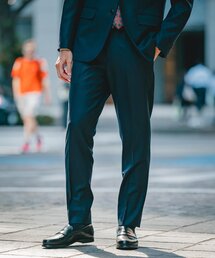 EDIFICE | SUPER 120’s ウールサキソニー テーパードパンツ【セットアップ着用可能】(スラックス)