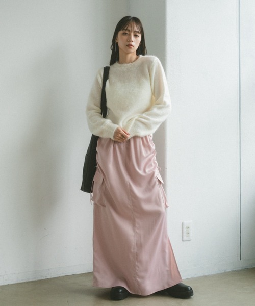 VANNIE U(ヴァニーユー)の「ネコシャギーニットプルオーバー(ニット/セーター・レディース・アイボリー/ブルー/オレンジ/ピンク・FREE)」の19枚目の写真