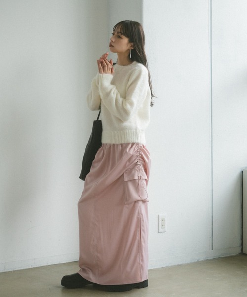 VANNIE U(ヴァニーユー)の「ネコシャギーニットプルオーバー(ニット/セーター・レディース・アイボリー/ブルー/オレンジ/ピンク・FREE)」の20枚目の写真