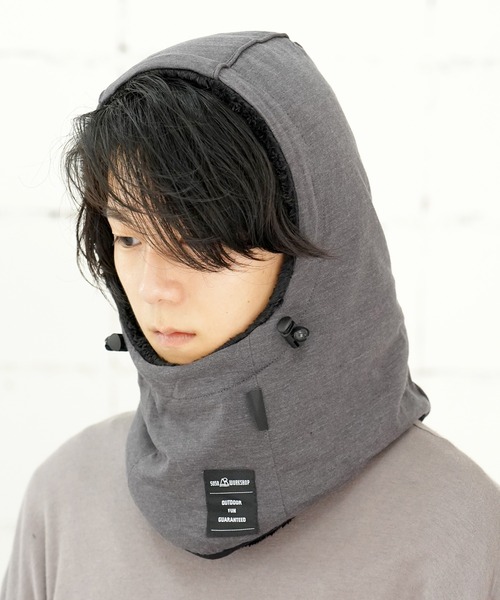 5050WORKSHOP(フィフティーフィフティーワークショップ)の「5050WORKSHOP NECK HOOD -PACKABLE NECK WARMER(ネックウォーマー/スヌード・レディース・ライトグレー/チャコールグレー/ベージュ・FREE)」の2枚目の写真