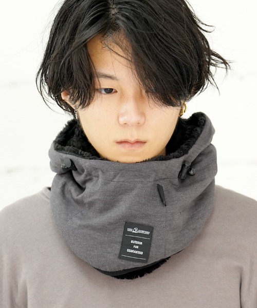 5050WORKSHOP(フィフティーフィフティーワークショップ)の「5050WORKSHOP NECK HOOD -PACKABLE NECK WARMER(ネックウォーマー/スヌード・レディース・ライトグレー/チャコールグレー/ベージュ・FREE)」の12枚目の写真