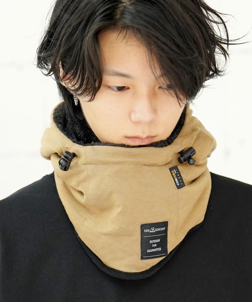 5050WORKSHOP(フィフティーフィフティーワークショップ)の「5050WORKSHOP NECK HOOD -PACKABLE NECK WARMER(ネックウォーマー/スヌード・レディース・ライトグレー/チャコールグレー/ベージュ・FREE)」の19枚目の写真