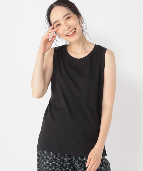 studio CLIP（スタディオクリップ）の「スタンダードタンクトップ（タンクトップ・レディース・ホワイト/ライトベージュ/スモーク/ブラック・MEDIUM/LARGE）」の3枚目の写真