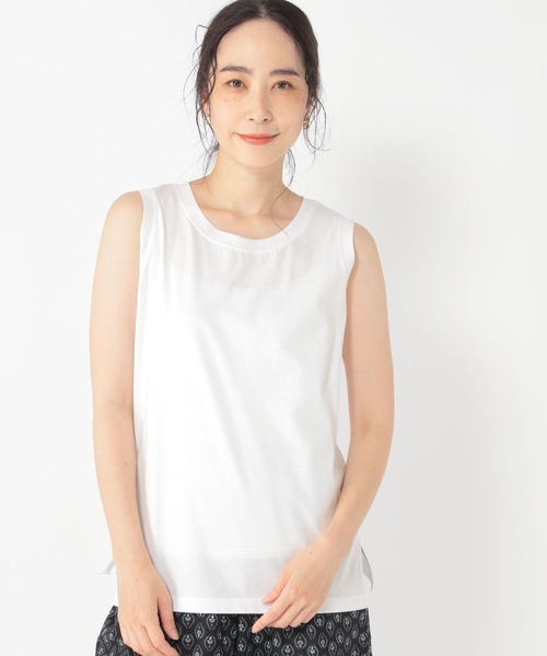 studio CLIP（スタディオクリップ）の「スタンダードタンクトップ（タンクトップ・レディース・ホワイト/ライトベージュ/スモーク/ブラック・MEDIUM/LARGE）」の5枚目の写真