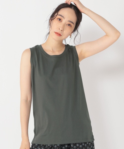 studio CLIP（スタディオクリップ）の「スタンダードタンクトップ（タンクトップ・レディース・ホワイト/ライトベージュ/スモーク/ブラック・MEDIUM/LARGE）」の8枚目の写真