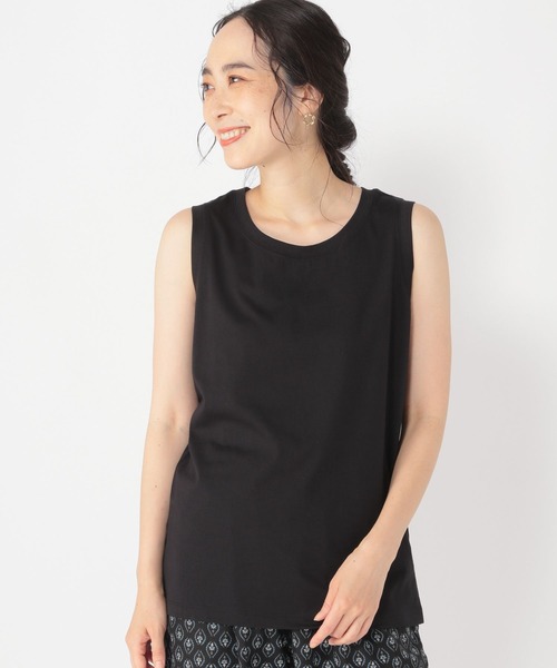 studio CLIP（スタディオクリップ）の「スタンダードタンクトップ（タンクトップ・レディース・ホワイト/ライトベージュ/スモーク/ブラック・MEDIUM/LARGE）」の6枚目の写真