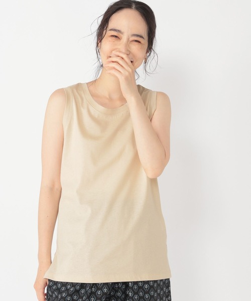 studio CLIP（スタディオクリップ）の「スタンダードタンクトップ（タンクトップ・レディース・ホワイト/ライトベージュ/スモーク/ブラック・MEDIUM/LARGE）」の7枚目の写真