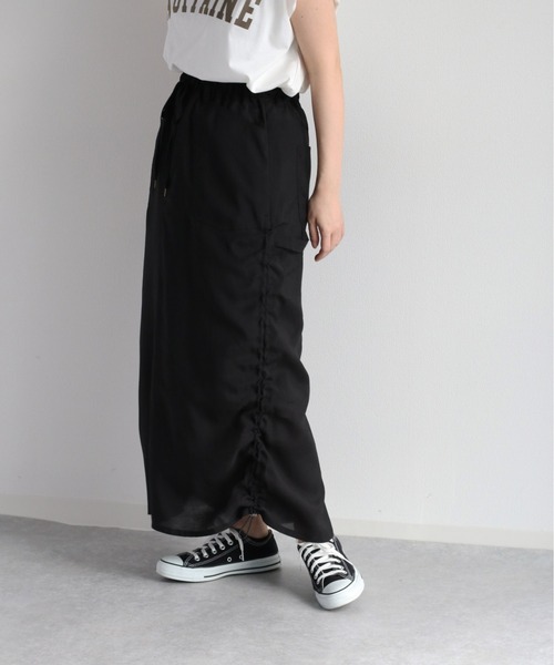 cepo(セポ)の「シアードロストスカート セットアップ可能(スカート・レディース・ブラック/チャコール・M)」の2枚目の写真