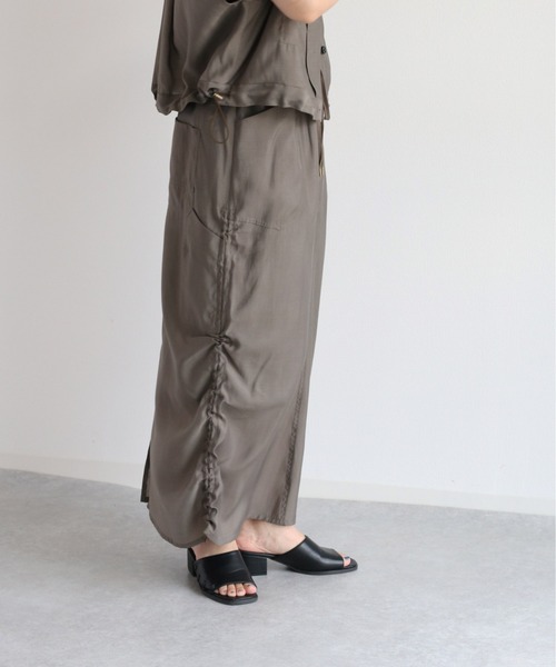 cepo(セポ)の「シアードロストスカート セットアップ可能(スカート・レディース・ブラック/チャコール・M)」の4枚目の写真