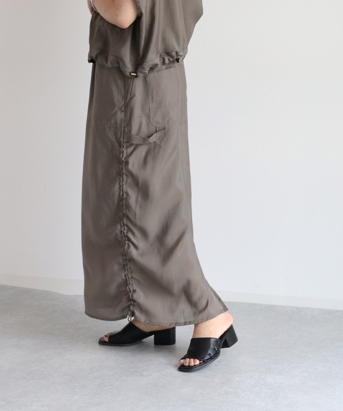 cepo(セポ)の「シアードロストスカート セットアップ可能(スカート・レディース・ブラック/チャコール・M)」の6枚目の写真