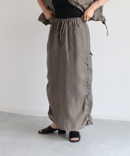 cepo(セポ)の「シアードロストスカート セットアップ可能(スカート・レディース・ブラック/チャコール・M)」の7枚目の写真