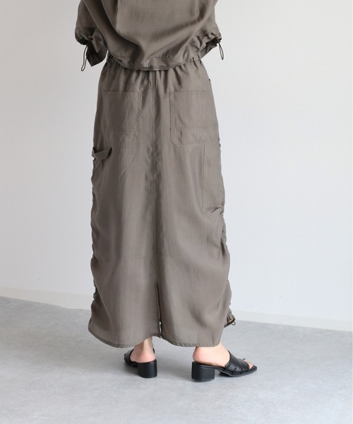 cepo(セポ)の「シアードロストスカート セットアップ可能(スカート・レディース・ブラック/チャコール・M)」の5枚目の写真